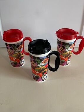 WDW Rapid fill cups w/lids Mickey Mouse Club 3 pc lot